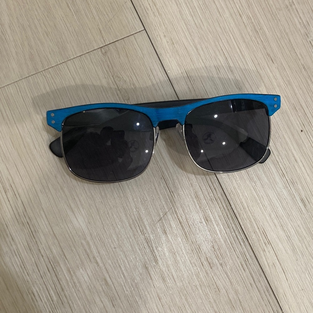 Blue and Black Sunglasses